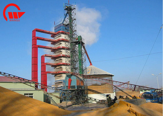 殻バーナー100 - 1000容量トンのの単一の屋外のトウモロコシのドライヤー機械